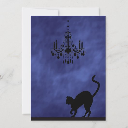 Raven & Chandelier in het Paarse Haze Halloween In Kaart (Achterkant)