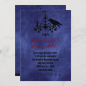 Raven & Chandelier in het Paarse Haze Halloween In Kaart (Voorkant / Achterkant)