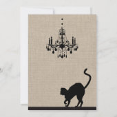 Raven & Chandelier op uitnodiging van Burlap Hallo (Achterkant)