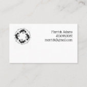 Raven Circle Nooit Meer Gotisch Visitekaartje (Achterkant)