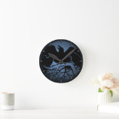 Raven Clock Native Raven Art Wall Clocks & Gifts Ronde Klok (Huis)