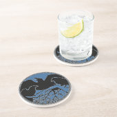 Raven Coaster Raven Cadeau Raven & Crow Kunst Deco Zandsteen Onderzetter (Zijkant)