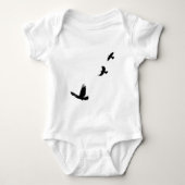 Raven & Common Grackles Vogelliefhebbers Gift Romper (Voorkant)