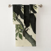 Raven (Common Raven) van Audubon Birds of America Bad Handdoek (Insitu)