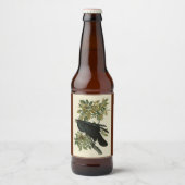 Raven (Common Raven) van Audubon Birds of America Bier Etiket (Voorkant)