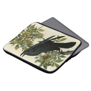 Raven (Common Raven) van Audubon Birds of America Laptop Sleeve