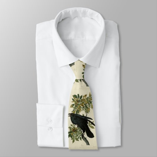 Raven (Common Raven) van Audubon Birds of America Stropdas (Gebonden)