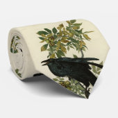 Raven (Common Raven) van Audubon Birds of America Stropdas (Opgerold)