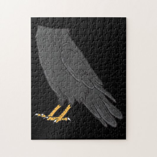 Raven Costume Halloween Black Crow Easy Lazy Legpuzzel (Verticaal)