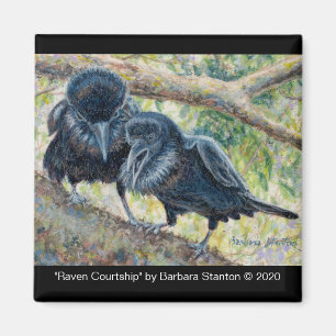 "Raven Courtship" Magneet