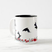 Raven, Cross, Skull en Rozen mok (Voorkant links)