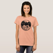 Raven Crow Art Shirt dames, T-shirt voor dames (Voorkant volledig)