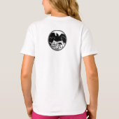 Raven/Crow Art T-shirt van het meisje (Achterkant)