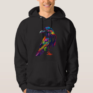 Raven Crow Bird Popart Hoodie