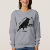 Raven Crow Coffee Fall | Nevermore Poe Gotische Di Trui (Voorkant)