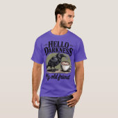 Raven Crow Coffee Halloween T-shirt (Voorkant volledig)