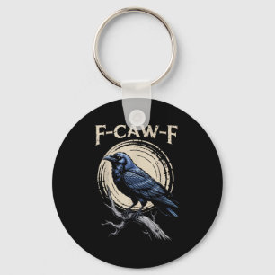 Raven Crow F-craw-f Halloween Bird Face Gothic Sp Sleutelhanger
