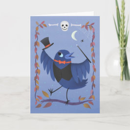 Raven Crow Halloween Verjaardag Kaart