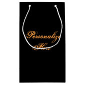 Raven crow herfst oogst maan herfst zwart sinaasap klein cadeauzakje (Achterkant)