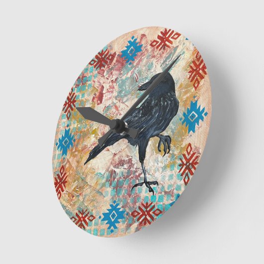 Raven Crow Wandklok (Hoek)