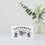 Raven & Crows Gothic profiel Visitekaartje (Staand voorkant)