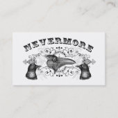 Raven & Crows Gothic profiel Visitekaartje (Voorkant)