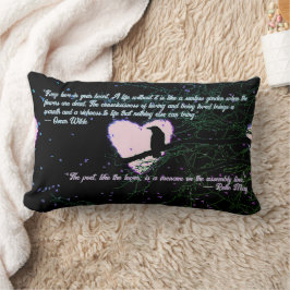 Raven Dark Love Cracked Glowing Heart beroemd gema Kussen