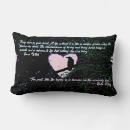 Raven Dark Love Cracked Glowing Heart beroemd gema Kussen