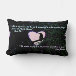 Raven Dark Love Cracked Glowing Heart beroemd gema Kussen