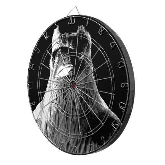Raven Dartboard Cool Raven Gifts & Dartboard Dartbord (Voorkant Rechts)