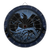Raven Dartboard Cool Tribal Raven Art Dartboard Dartbord (Voorkant)