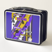 Raven design metalen lunchbox (Voorkant)