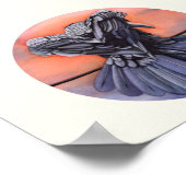 Raven "Diablo" Crow Waterverf Afdrukpapier Poster (Hoek)