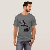 Raven die het T-shirt van Victrola afspelen (Voorkant volledig)