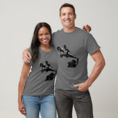 Raven die het T-shirt van Victrola afspelen (Unisex)