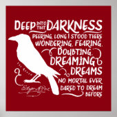 Raven (diep in die duisternis) van Edgar Allan Poe Poster (Voorkant)
