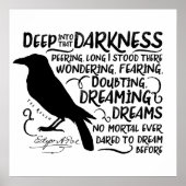 Raven (diep in die duisternis) van Edgar Allan Poe Poster (Voorkant)