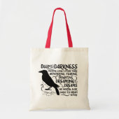 Raven (diep in die duisternis) van Edgar Allan Poe Tote Bag (Voorkant)