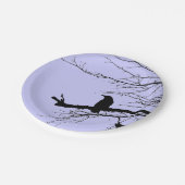 Raven door Linandara Mauve Papieren Bordje (Gekanteld)