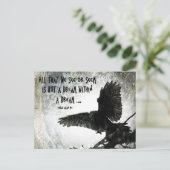 Raven Dream Briefkaart (Staand voorkant)