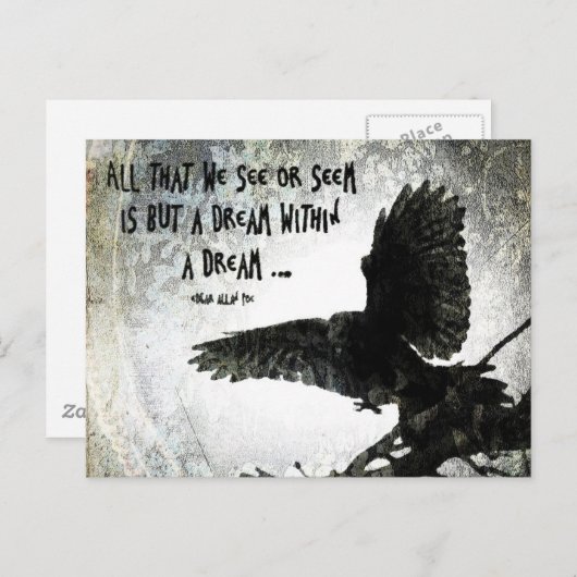 Raven Dream Briefkaart (Voorkant / Achterkant)