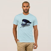 Raven Drink water met zijn ReflectionT-Shirt T-shirt (Voorkant volledig)