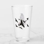 Raven Drinken of Bierglas Glas (Achterkant)