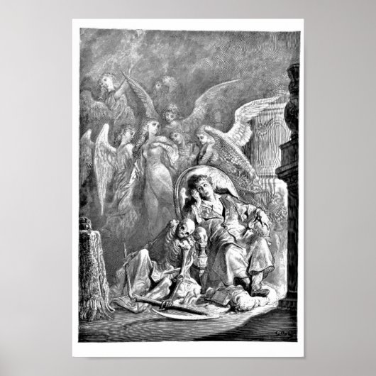 Raven Edgar Allan Poe Illustratie Poster (Voorkant)