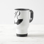 Raven embleem - Creëer Uw eigen embleem - Tumbler Reisbeker (Voorkant rechts)