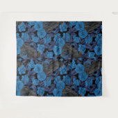Raven en blauwe rozen wandkleed (Voorkant (horizontaal))