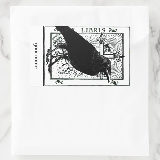 Raven en Cross Bookplate Stickers (Tas)