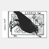 Raven en Cross Bookplate Stickers (Voorkant)