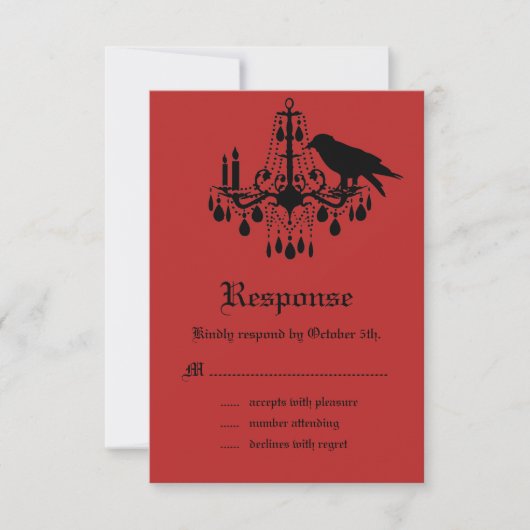 Raven en Damask RSVP (Voorkant)