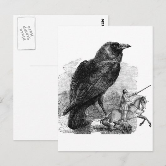 Raven en de Ridder Briefkaart (Voorkant / Achterkant)